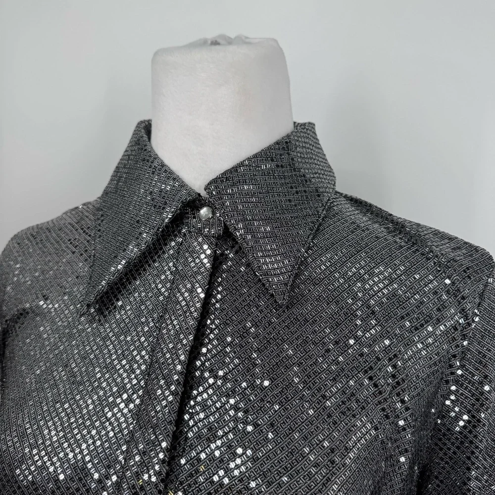NWT C/MEO Collective After Dark Shirt in Black - Picture 6 of 13